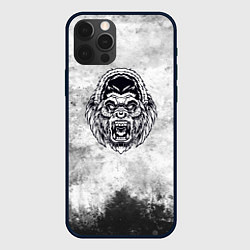 Чехол iPhone 12 Pro Max Texture - разозленная горилла