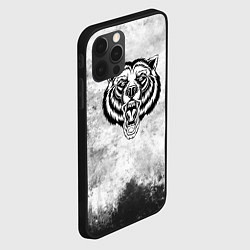 Чехол для iPhone 12 Pro Max Texture - медведь в ярости, цвет: 3D-черный — фото 2
