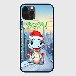 Чехол для iPhone 12 Pro Max Праздничный дракон 2024, цвет: 3D-черный