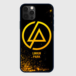 Чехол для iPhone 12 Pro Max Linkin Park - gold gradient, цвет: 3D-черный