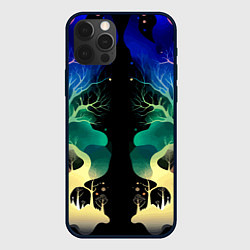 Чехол для iPhone 12 Pro Max Звёздная ночь в сказочном лесу, цвет: 3D-черный