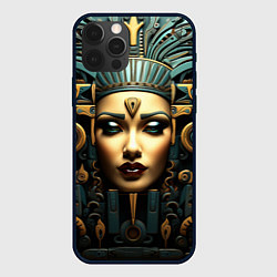 Чехол для iPhone 12 Pro Max Египетские царицы, цвет: 3D-черный