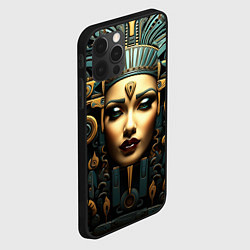 Чехол для iPhone 12 Pro Max Египетские царицы, цвет: 3D-черный — фото 2