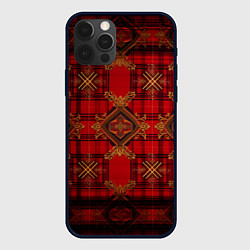 Чехол iPhone 12 Pro Max Красная шотландская клетка royal stewart