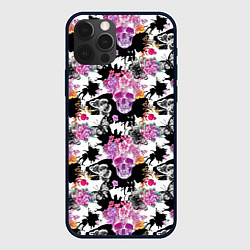 Чехол iPhone 12 Pro Max Череп бохо