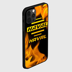 Чехол для iPhone 12 Pro Max Haval - gold gradient, цвет: 3D-черный — фото 2
