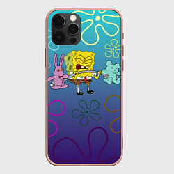 Чехол iPhone 12 Pro Max Spongebob workout