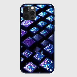 Чехол для iPhone 12 Pro Max Цветные объёмные кубики - нейросеть, цвет: 3D-черный