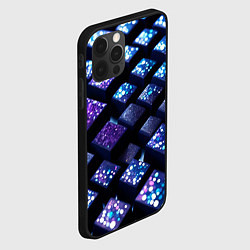 Чехол для iPhone 12 Pro Max Цветные объёмные кубики - нейросеть, цвет: 3D-черный — фото 2