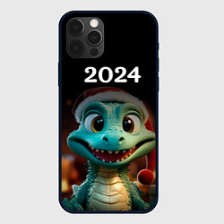 Чехол iPhone 12 Pro Max Дракон символ года 2024