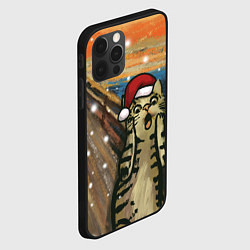 Чехол для iPhone 12 Pro Max Кот Крик - 2024, цвет: 3D-черный — фото 2