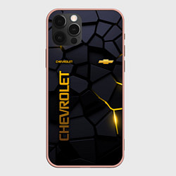 Чехол iPhone 12 Pro Max Chevrolet - плиты с эффектом свечения