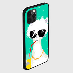 Чехол для iPhone 12 Pro Max Лама - альпака на чиле, цвет: 3D-черный — фото 2