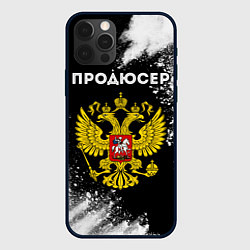 Чехол iPhone 12 Pro Max Продюсер из России и герб РФ