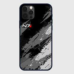 Чехол для iPhone 12 Pro Max N7 - mass effect monochrome, цвет: 3D-черный