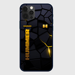 Чехол iPhone 12 Pro Max Hummer - плиты с эффектом свечения