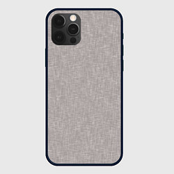 Чехол для iPhone 12 Pro Max Текстура серо-бежевый однотонный, цвет: 3D-черный
