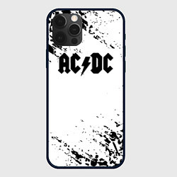 Чехол для iPhone 12 Pro Max ACDC rock collection краски черепа, цвет: 3D-черный