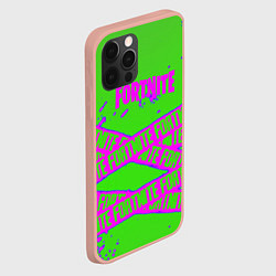 Чехол для iPhone 12 Pro Max Fortnite неоновые краски, цвет: 3D-светло-розовый — фото 2