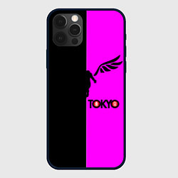 Чехол iPhone 12 Pro Max Токийские мстители черно-розовый