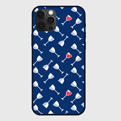 Чехол для iPhone 12 Pro Max Бокальчик винишка, цвет: 3D-черный