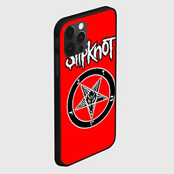 Чехол для iPhone 12 Pro Max Slipknot пентаграмма, цвет: 3D-черный — фото 2