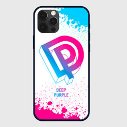 Чехол iPhone 12 Pro Max Deep Purple neon gradient style