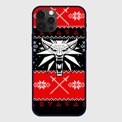 Чехол iPhone 12 Pro Max The Witcher christmas sweater