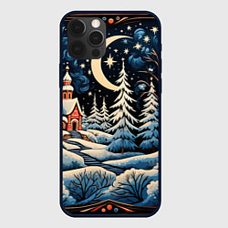 Чехол для iPhone 12 Pro Max Морозное утро, цвет: 3D-черный