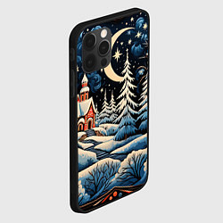 Чехол для iPhone 12 Pro Max Морозное утро, цвет: 3D-черный — фото 2