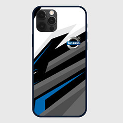 Чехол для iPhone 12 Pro Max Volvo - blue sport, цвет: 3D-черный