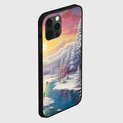 Чехол для iPhone 12 Pro Max Сказочное сияние нового года, цвет: 3D-черный — фото 2