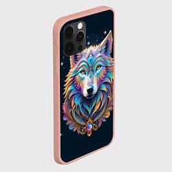 Чехол для iPhone 12 Pro Max Звездный волк из далекой галактики, цвет: 3D-светло-розовый — фото 2