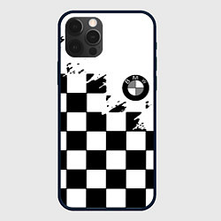 Чехол iPhone 12 Pro Max BMW black geometry splash