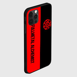 Чехол для iPhone 12 Pro Max Стальной алхимик - красная печать Альфонс, цвет: 3D-черный — фото 2