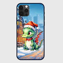 Чехол для iPhone 12 Pro Max Дракон зимний холод, цвет: 3D-черный