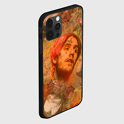 Чехол для iPhone 12 Pro Max Lil Peep розы, цвет: 3D-черный — фото 2