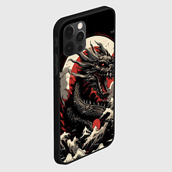 Чехол для iPhone 12 Pro Max Дракон вечности символ года, цвет: 3D-черный — фото 2