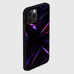 Чехол для iPhone 12 Pro Max Фиолетовый хрусталь, цвет: 3D-черный — фото 2