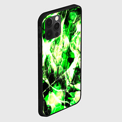 Чехол для iPhone 12 Pro Max Зелёные узоры джунгли, цвет: 3D-черный — фото 2