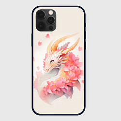 Чехол iPhone 12 Pro Max Милый розовый дракон