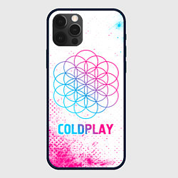 Чехол iPhone 12 Pro Max Coldplay neon gradient style