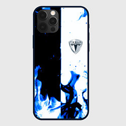 Чехол iPhone 12 Pro Max Tesla Elon Mask fire