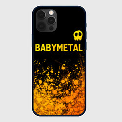 Чехол iPhone 12 Pro Max Babymetal - gold gradient посередине