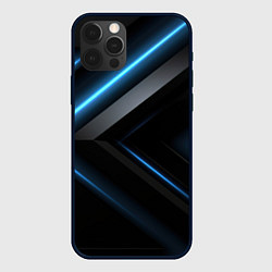 Чехол iPhone 12 Pro Max Разрыв реальности синего и черного