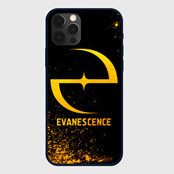Чехол для iPhone 12 Pro Max Evanescence - gold gradient, цвет: 3D-черный