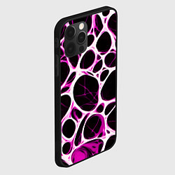 Чехол для iPhone 12 Pro Max Розовая морская волна, цвет: 3D-черный — фото 2
