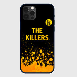 Чехол для iPhone 12 Pro Max The Killers - gold gradient посередине, цвет: 3D-черный