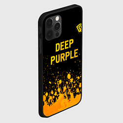 Чехол для iPhone 12 Pro Max Deep Purple - gold gradient посередине, цвет: 3D-черный — фото 2