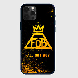 Чехол iPhone 12 Pro Max Fall Out Boy - gold gradient